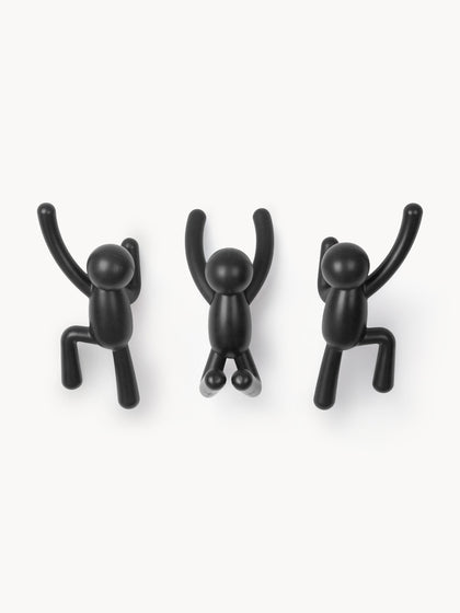 Westwing Ganchos de pared Buddy 3 uds