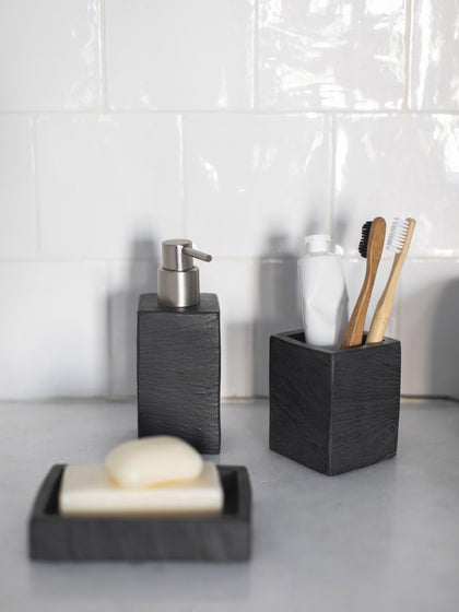 Westwing Jabonera En Look Pizarra Slate