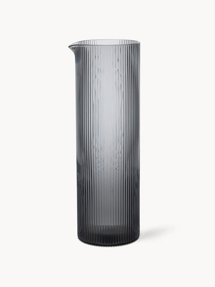 Westwing Jarra soplada con relieves Ripple 1 1 L
