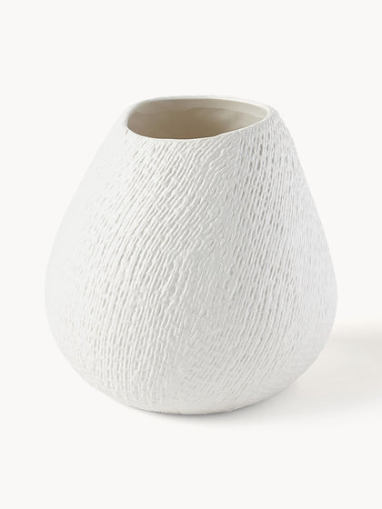 Westwing Jarrón artesanal de cerámica Wendy 20 cm