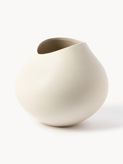 Westwing Jarrón artesanal de gres Opium 28 cm