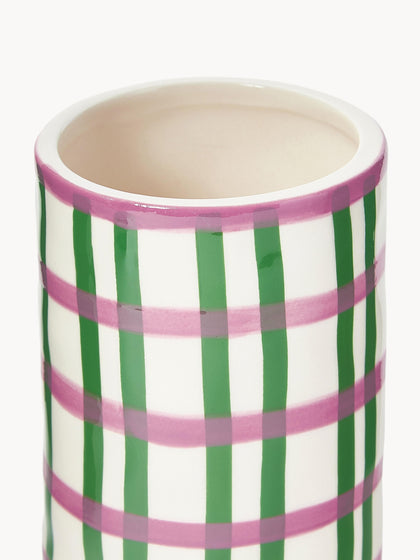 Westwing Jarrón Artesanal De Porcelana Clash 13 Cm