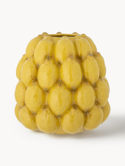 Westwing Jarrón artesanal Limone Al 22 cm