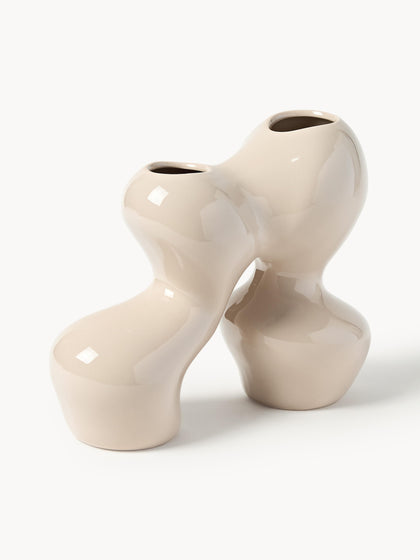 Westwing Jarrón De Gres Madhuri 25 Cm