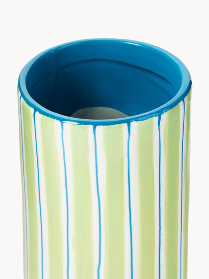 Westwing Jarrón De Porcelana Artesanal Ray 13 Cm