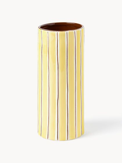 Westwing Jarrón de porcelana artesanal Ray 18 cm