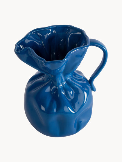 Westwing Jarrón de porcelana Crumple 26 cm