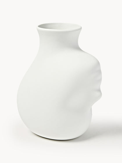 Westwing Jarrón De Porcelana De Diseño Head 25 Cm