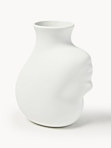 Westwing Jarrón De Porcelana De Diseño Head 25 Cm