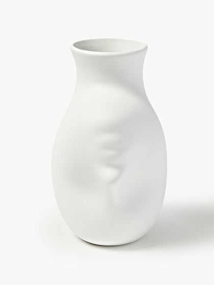 Westwing Jarrón de porcelana de diseño Head 25 cm