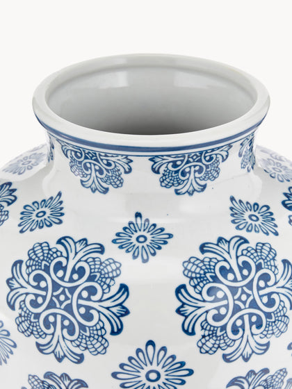 Westwing Jarrón De Porcelana Lin Al 28 cm