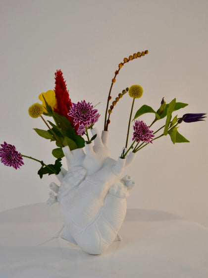 Westwing Jarrón De Porcelana Love Al 25 cm