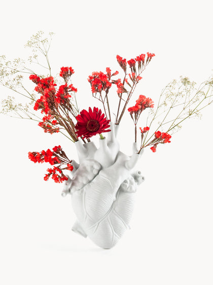 Westwing Jarrón De Porcelana Love Al 25 cm