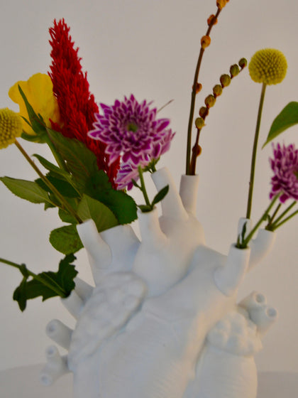 Westwing Jarrón De Porcelana Love Al 25 cm