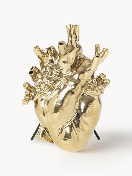 Westwing Jarrón de porcelana Love Al 25 cm