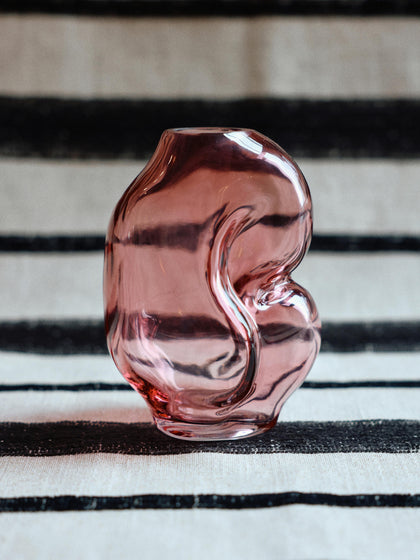 Westwing Jarrón De Vidrio Artesanal Gleam 18 Cm