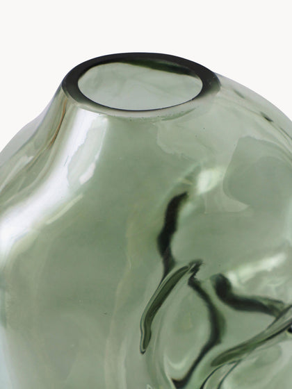 Westwing Jarrón De Vidrio Artesanal Gleam 18 Cm