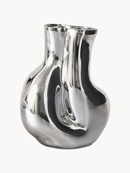 Westwing Jarrón de vidrio artesanal Gleam 22 cm