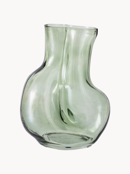 Westwing Jarrón de vidrio artesanal Gleam 22 cm