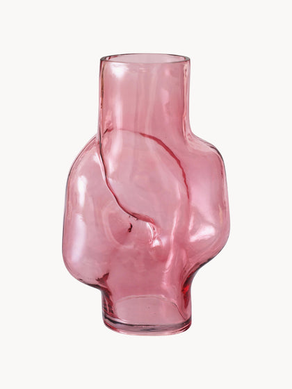 Westwing Jarrón de vidrio artesanal Gleam 32 cm