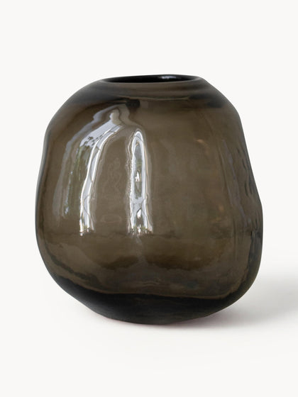 Westwing Jarrón De Vidrio Pebble 20 cm