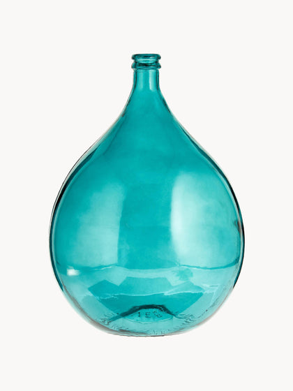 Westwing Jarrón de vidrio reciclado Drop 56 cm