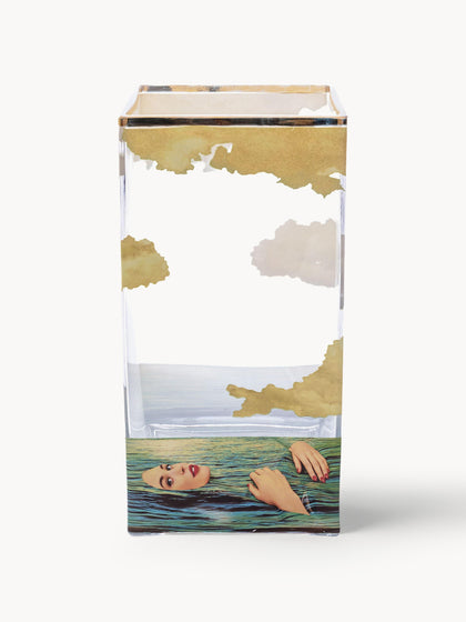 Westwing Jarrón de vidrio Sea Girl 30 cm
