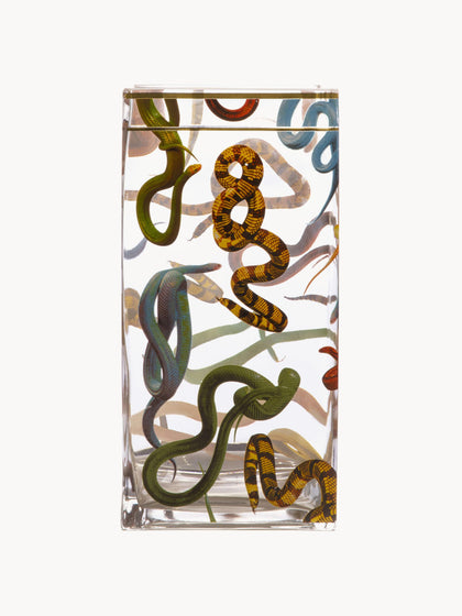 Westwing Jarrón De Vidrio Snakes 30 Cm