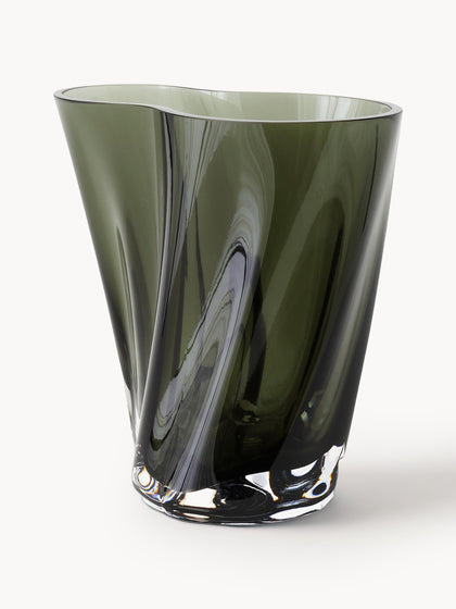 Westwing Jarrón de vidrio soplado Aer 19 cm