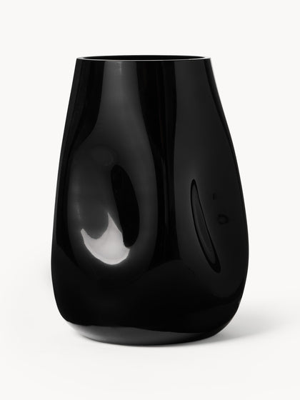 Westwing Jarrón De Vidrio Soplado Obsidian 26 Cm
