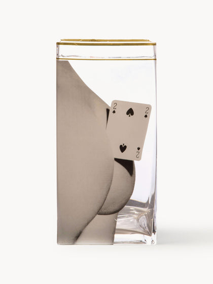 Westwing Jarrón De Vidrio Two Of Spades 30 Cm