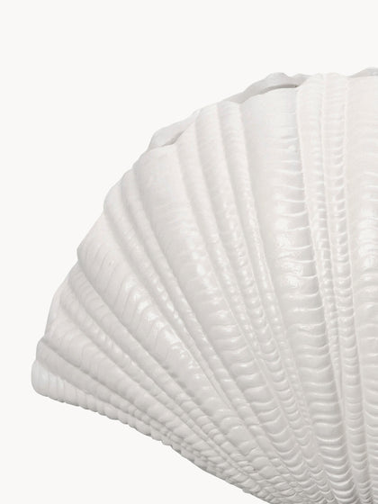 Westwing Jarrón Grande De Diseño Shell Al 21 cm