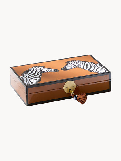 Westwing Joyero de madera Zebra