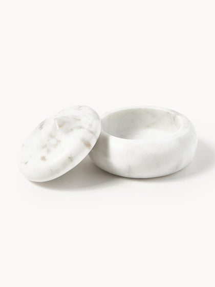 Westwing Joyero De Mármol Con Tapa Meringue