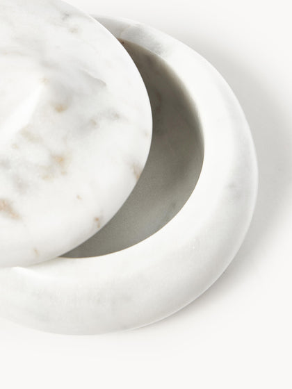 Westwing Joyero De Mármol Con Tapa Meringue