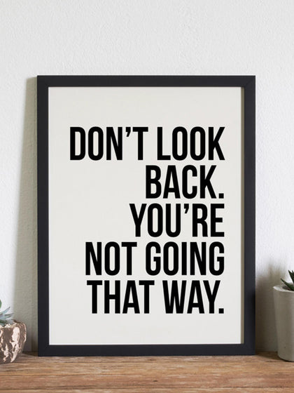 Westwing Lámina Decorativa Don´t Look Back