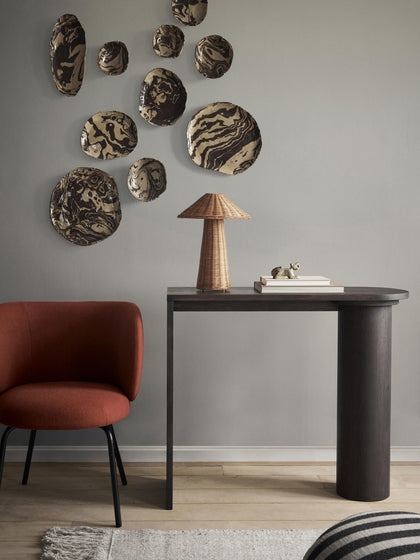 Westwing Lámpara De Mesa Artesanal De Ratán Dou