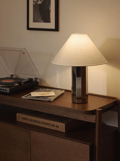 Westwing Lámpara De Mesa Con Base De Metal Lima