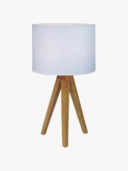 Westwing Lámpara de mesa de madera Kullen