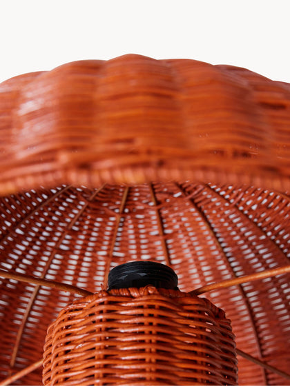 Westwing Lámpara De Mesa De Ratán Coral