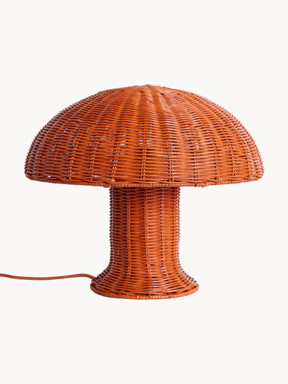 Westwing Lámpara de mesa de ratán Coral