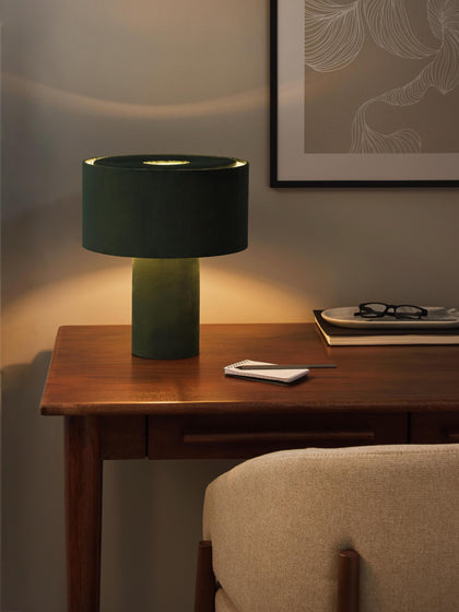 Westwing Lámpara De Mesa De Terciopelo Ron