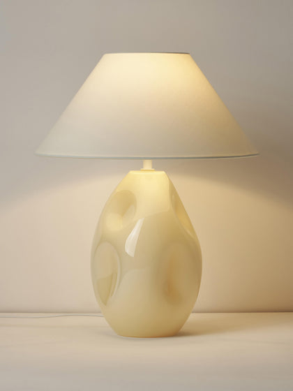 Westwing Lámpara De Mesa De Vidrio Opalino Xilia