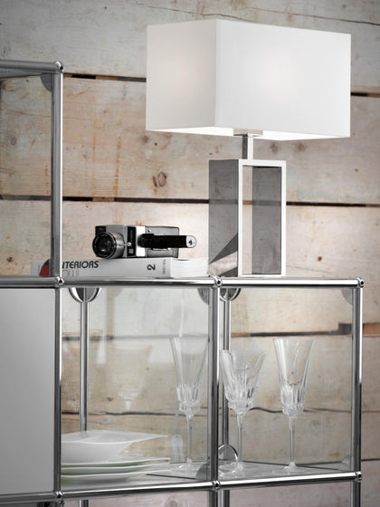 Westwing Lámpara De Mesa En Cromo Shanghai
