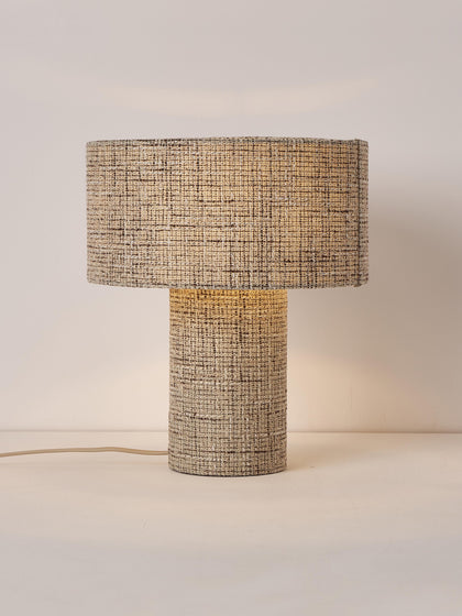 Westwing Lámpara De Mesa En Tejido Tweed Ron