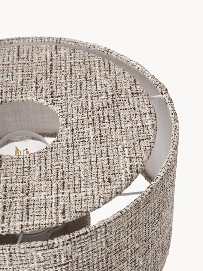 Westwing Lámpara De Mesa En Tejido Tweed Ron