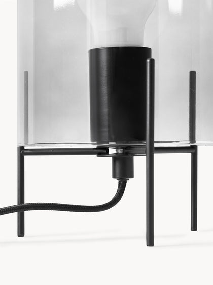 Westwing Lámpara De Mesa Pequeña De Vidrio Laurel