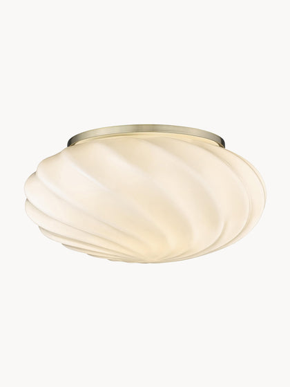 Westwing Lámpara de techo soplada Twist Ø 35 cm