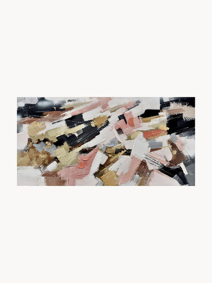 Westwing Lienzo pintado a mano Pensieri e Colori