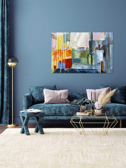 Westwing Lienzo Pintado A Mano Pittura Astratta